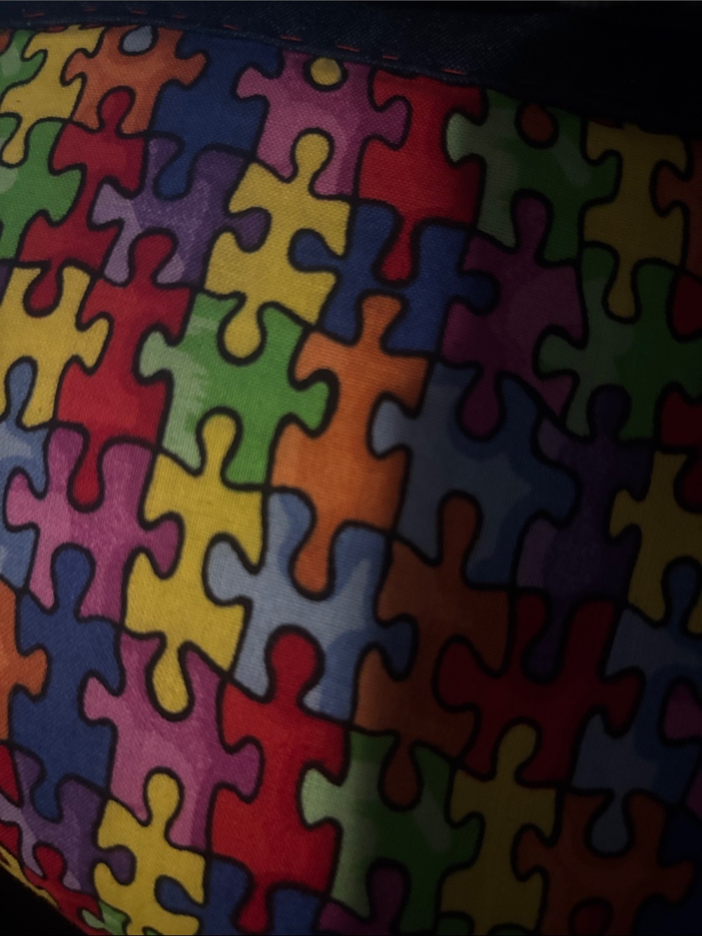 Kids Puzzle Pattern Plush Toy - Multicolor